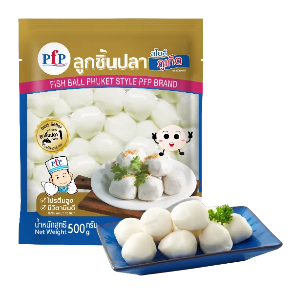 พีเอฟพี ลูกชิ้นปลาสไตล์ภูเก็ตแช่แข็ง 500 ก.
