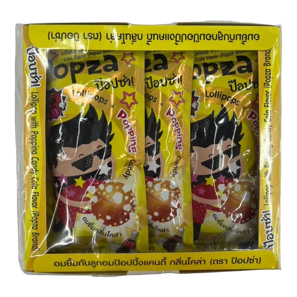 ป๊อปซ่า อมยิ้มกับลูกอมป๊อปปิ้งแคนดี้ กลิ่นโคลา 7 ก. x 12