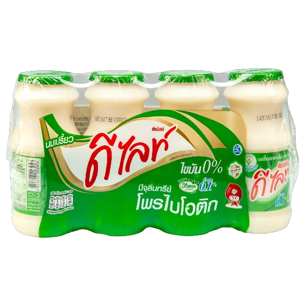 ดัชมิลล์ นมเปรี้ยวปราศจากไขมันดีไลท์ สูตรน้ำตาล 0.1% 160 มล. x 4 
