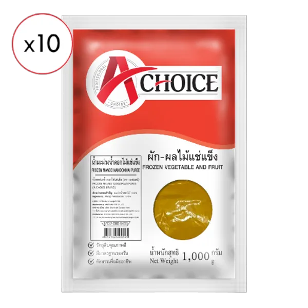 เอ ชอยซ์ น้ำมะม่วงน้ำดอกไม้แช่แข็ง 1 กก. x 10