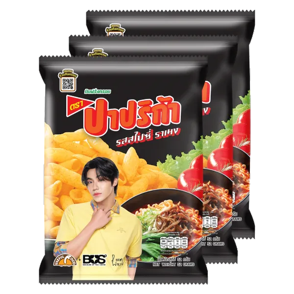 ปาปริก้า มันฝรั่งกรอบ รสสไปซี่ราเมง 52 ก. x 3