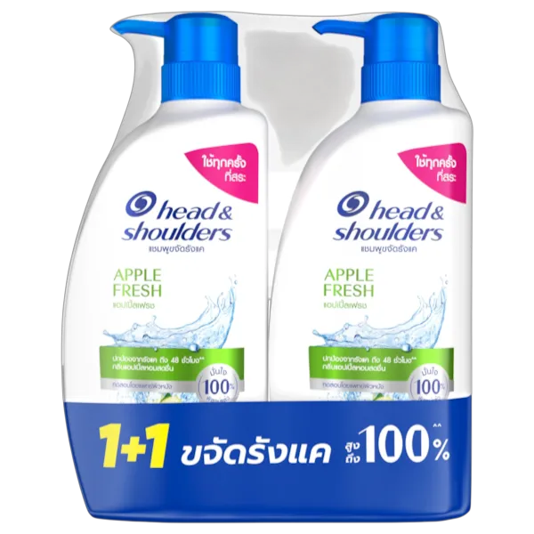 เฮดแอนด์โชว์เดอร์ แชมพู แอปเปิ้ล 370 มล. x 2