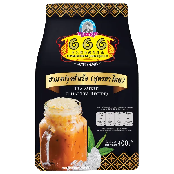666 ชาผงปรุงสำเร็จ สูตรชาไทย 400 ก.