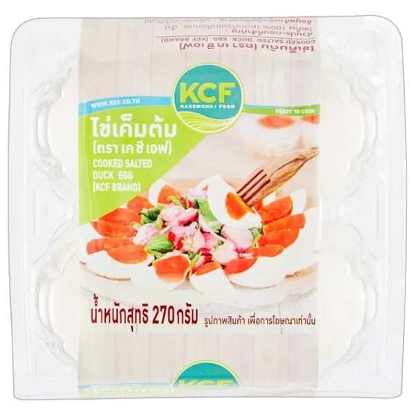 เคซีเอฟ ไข่เค็มต้ม แพ็ค 4 ฟอง
