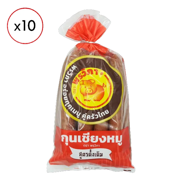 พรวิภา กุนเชียงหมู 8 นิ้ว ผูกเชือก 1 กก. x 10