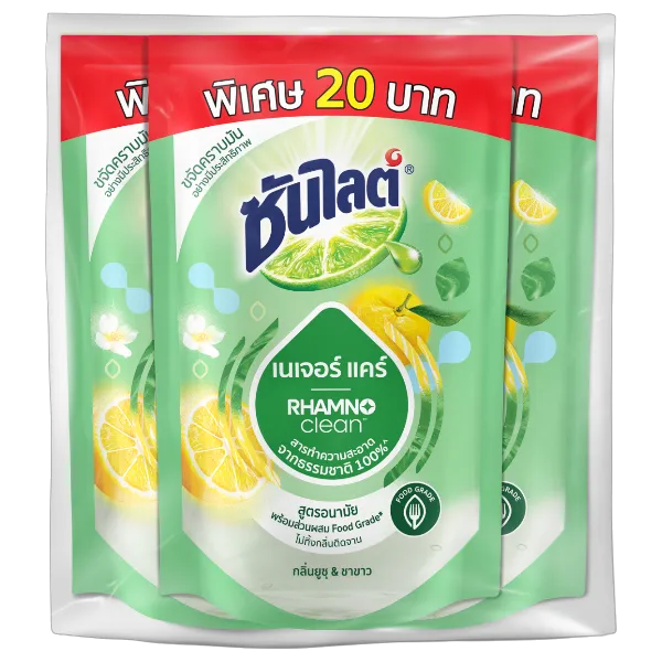 ซันไลต์ พลัส เนเจอร์ แคร์ ผลิตภัณฑ์ล้างจาน 280 มล. x 3