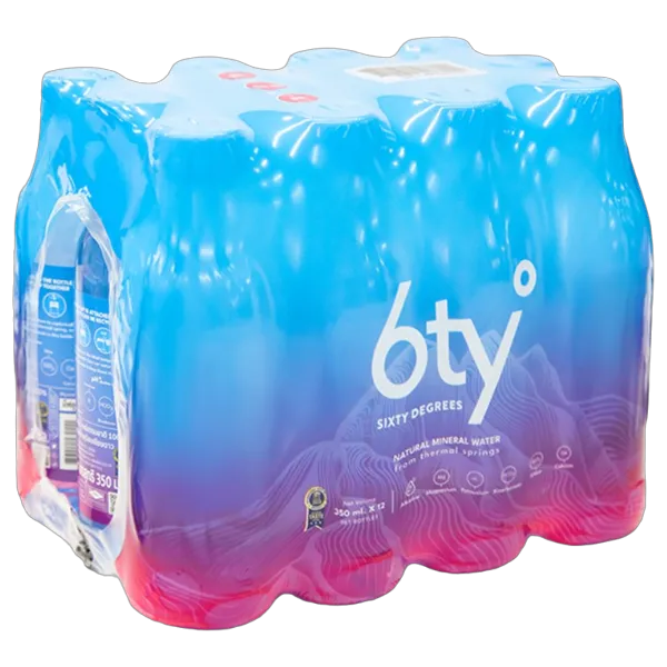ซิกตี้ดีกรี น้ำแร่ 350 มล. x 12