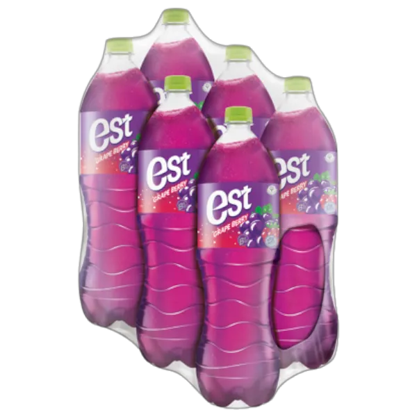 EST GRAPE MIXED RASPBERRY PLUS VITAMIN B 1,600 ml x 6