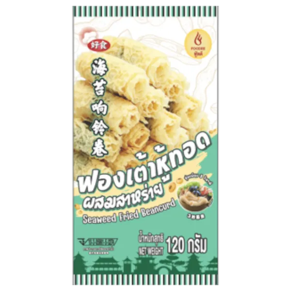 ฟู้ดดี ฟองเต้าหู้ทอด ผสมสาหร่าย 120 ก.