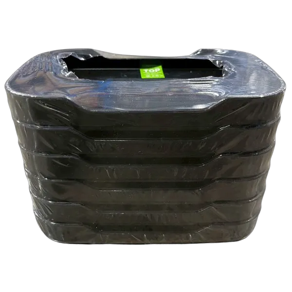 ท็อป กะบะชาบูสี่เหลี่ยม ABS 4.5 x 7.5 นิ้ว เกรด A สีดำ รุ่น NO87 x 6