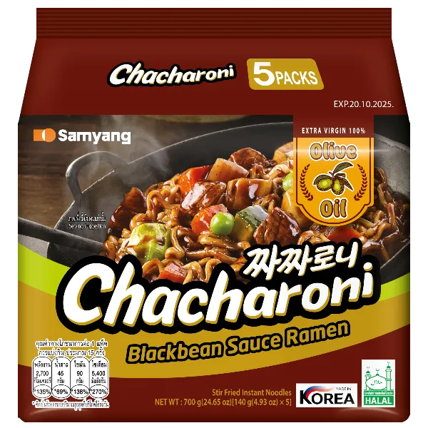 ซัมยัง จาจาโรนี ราเมงแห้ง 140 ก. x 5