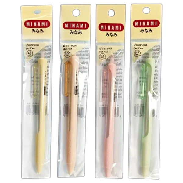 มินามิ ปากกา สีน้ำเงิน คละสี รุ่น MI-12