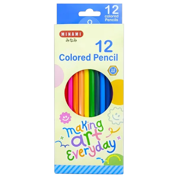 มินามิ ดินสอสีไม้ 12 สี