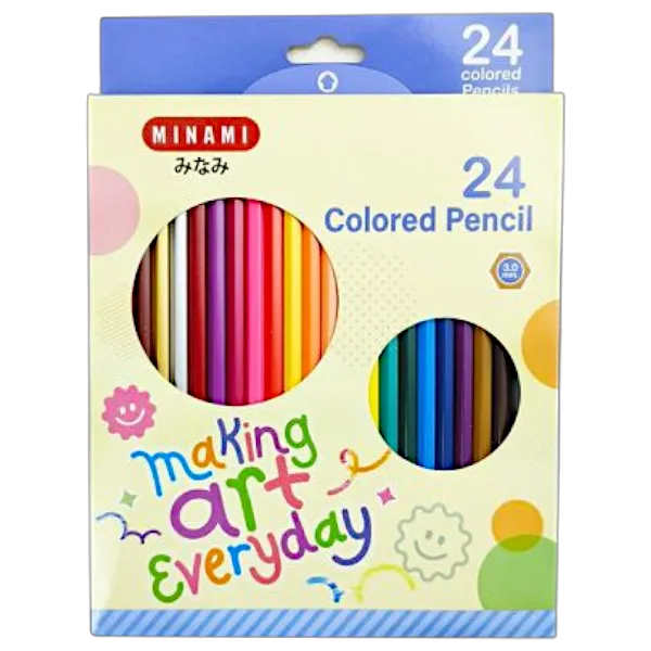 มินามิ ดินสอสีไม้ 24 สี