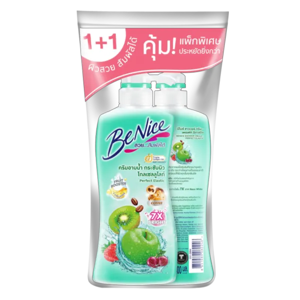 บีไนซ์ ครีมอาบน้ำ เขียว 400 มล. x 2