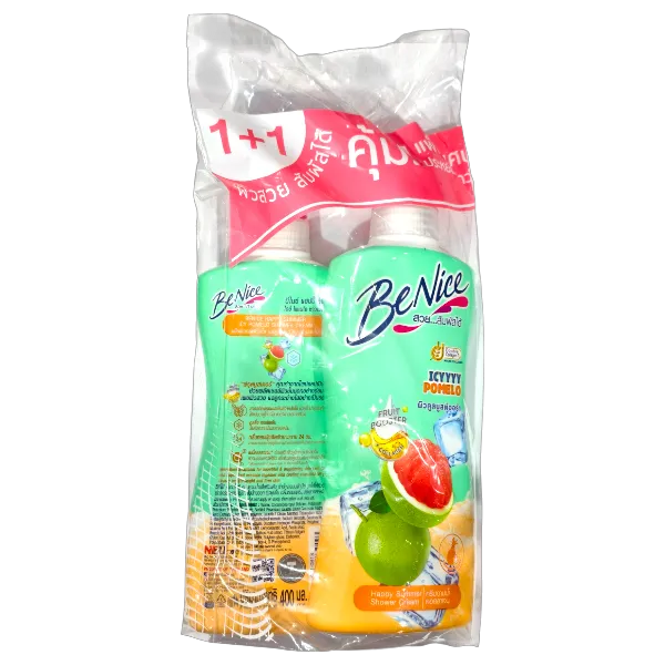 บีไนซ์ แฮปปี้ซัมเมอร์ ครีมอาบน้ำ เขียว 400 มล. x 2