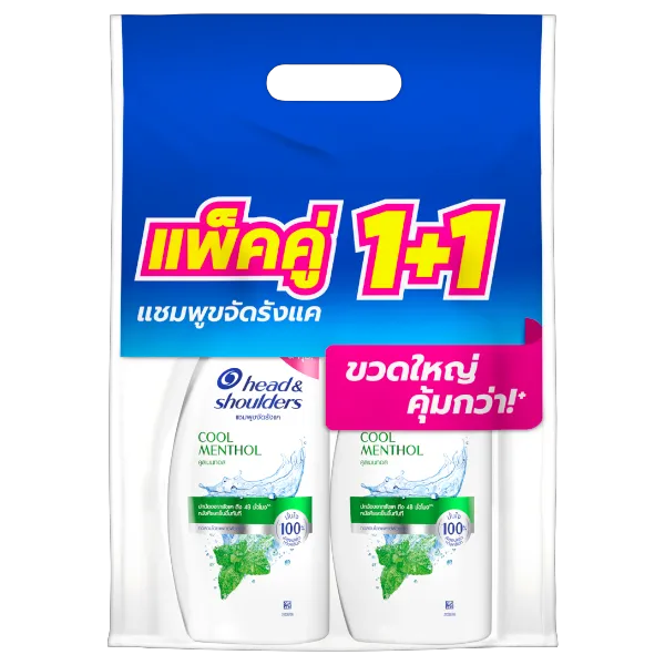 เฮดแอนด์โชวเดอร์ แชมพู คูลเมนทอล 610 มล. x 2