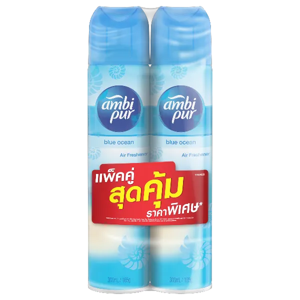 แอมบิเพอร์ สเปรย์ปรับอากาศ บลูโอเชี่ยน 300 มล. x 2