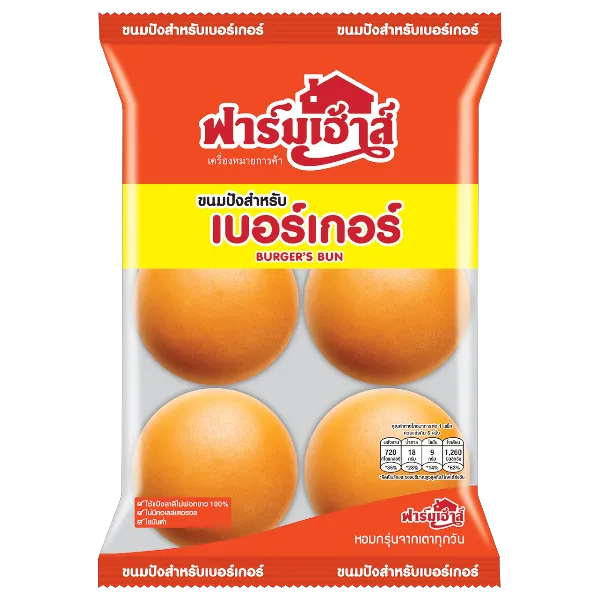 ฟาร์มเฮ้าส์ ขนมปังบันเบอร์เกอร์ 270 ก.