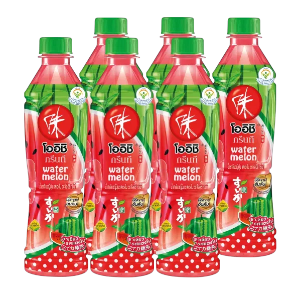 ชาเขียวพร้อมดื่ม โออิชิ รสแตงโม 370 มล. x 6