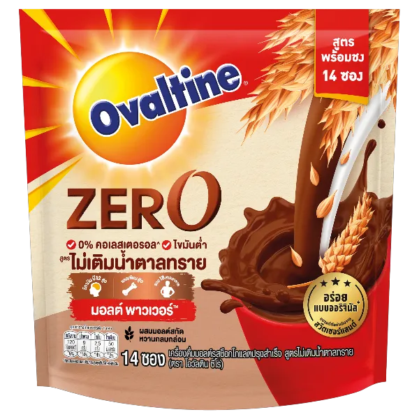 โอวัลติน 3อิน1 ไม่เติมน้ำตาลทราย 30 ก. x 14