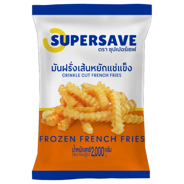 ซุปเปอร์เซฟ มันฝรั่งเส้นหยักแช่แข็ง 11 มม. 2 กก.