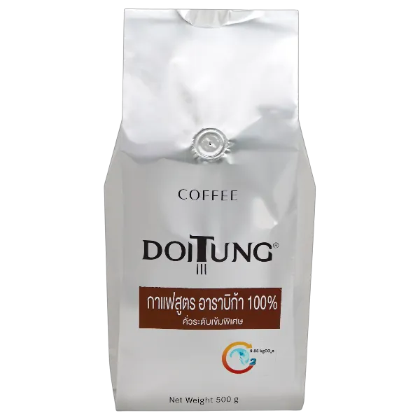 ดอยตุง เมล็ดกาแฟคั่ว อาราบิก้า 100% คั่วระดับเข้มพิเศษ 500 ก.