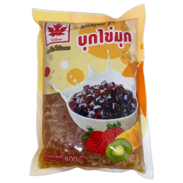 ใบไม้แดง บุกไข่มุก กลิ่นน้ำผึ้ง 800 ก.