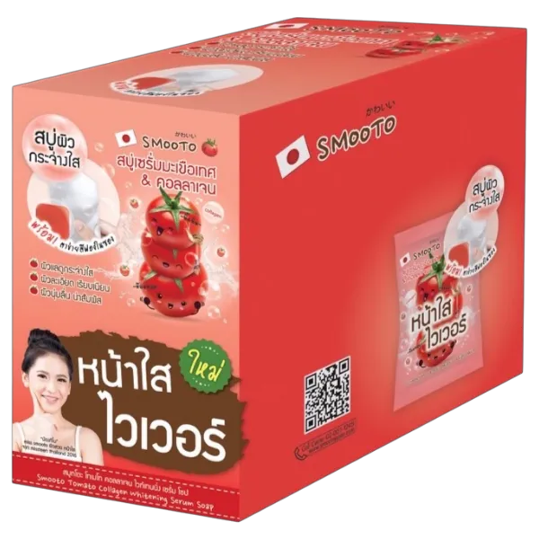 สมูทโตะ โทเมโท คอลไวท์ โซป 60 ก. x 4