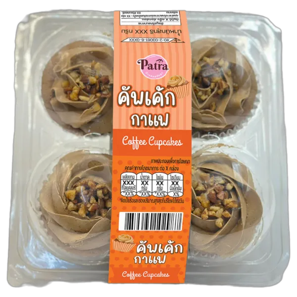 บ้านขนมภัทรา คัพเค้กกาแฟ 25 ก. x 4