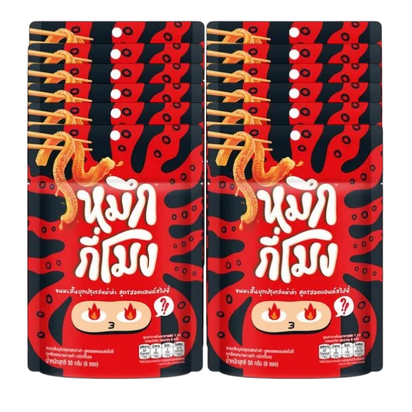 หมึกกี่โมง หม่าล่าฮอตแอนด์สไปซี่ 17 ก. x 12