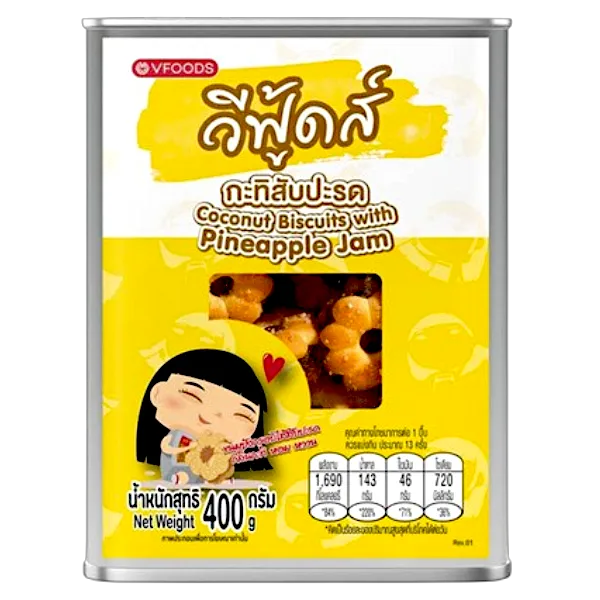 วีฟู้ดส์ กะทิสับปะรด ปิ๊บไมโคร สูตรไทย 400 ก.