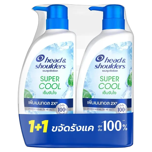 เฮดแอนด์โชว์เดอร์ แชมพู ซุปเปอร์คูล 370 มล. แพ็ค 1+1